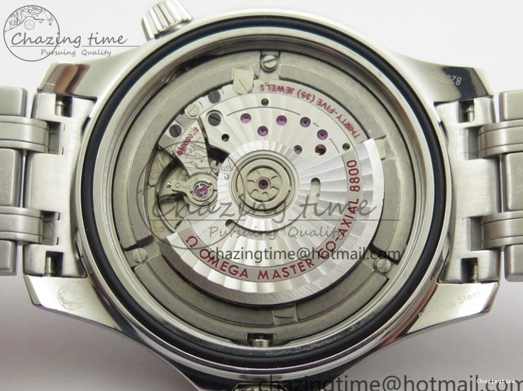 0202 Seamaster Diver 300M ORF 1:1 Best Edition Black Ceramic White Dial on SS Bracelet A Reliable 7865